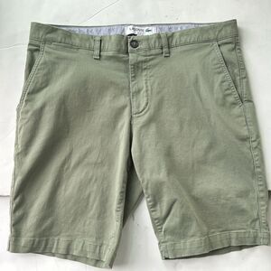 Lacoste Men's Size 38 Slim Fit Stretch Gabardine Bermuda Shorts 10” Inseam Chino